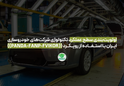 اولویت‌بندی سطح عملکرد تکنولوژی شرکت‌های خودروسازی ایــران بـا استــفـــاده از رویــکــرد ((PANDA-FANP-FVIKOR))